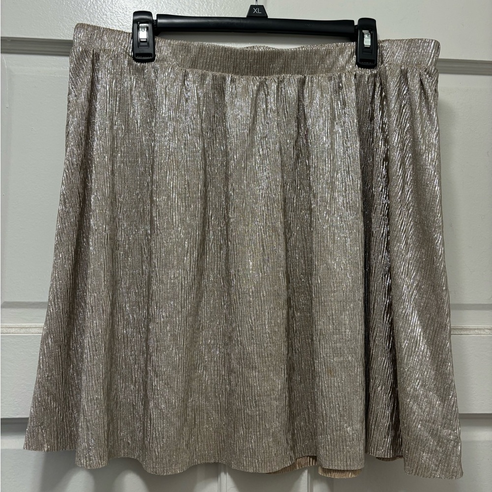 Xhileration gold skirt- size XXL